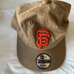 Tan Adjustable Baseball Cap San Francisco Giants NWT